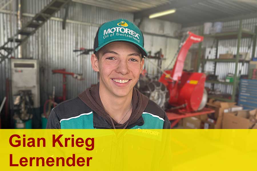 Gian Krieg, Lernender