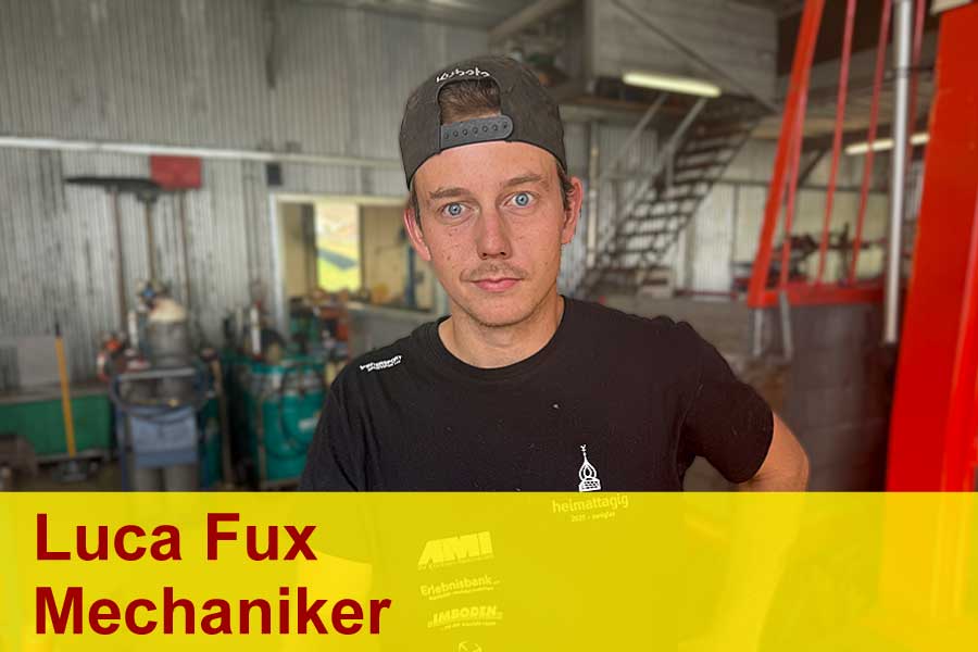 Luca Fux, Mechaniker
